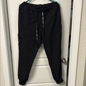Black Med Couture Jogger Scrub bottoms
